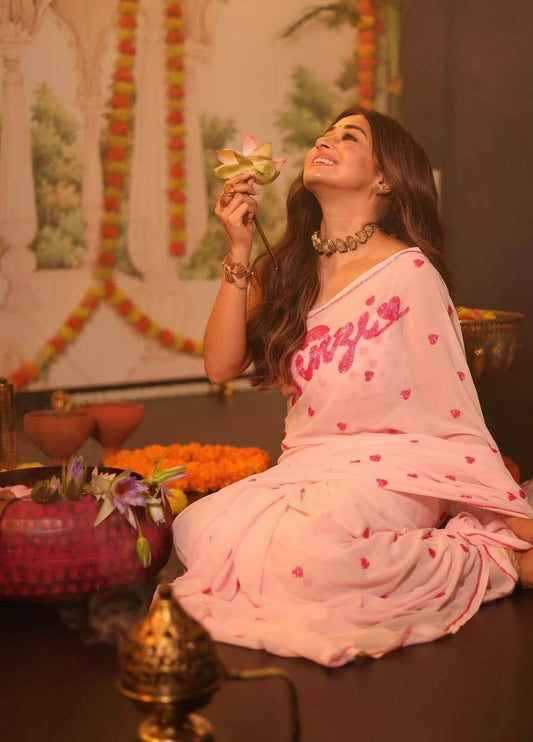 Dreamy Pink Saree - Ensembles