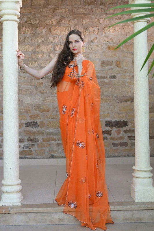Aries Saree – Fiery Elegance - Ensembles