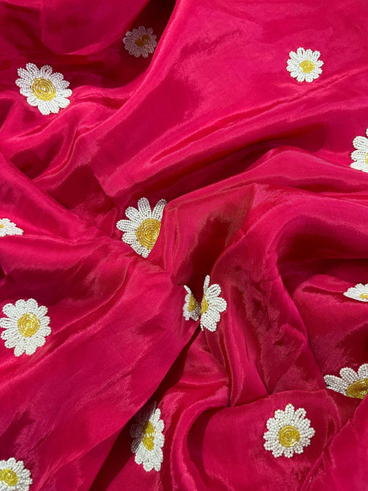 Fusia Daisy Saree - Ensembles