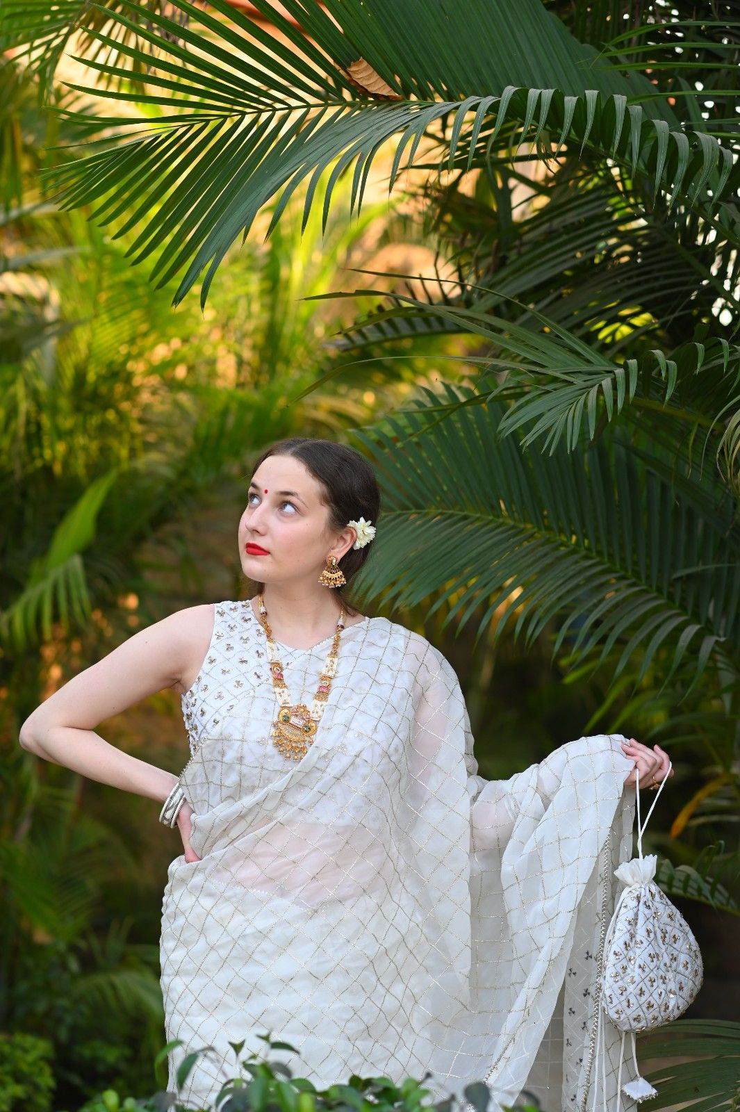 Gangubai Wali Safed Saree - Ensembles