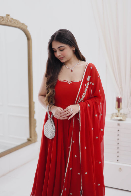 Red Romance Suit Set - Ensembles