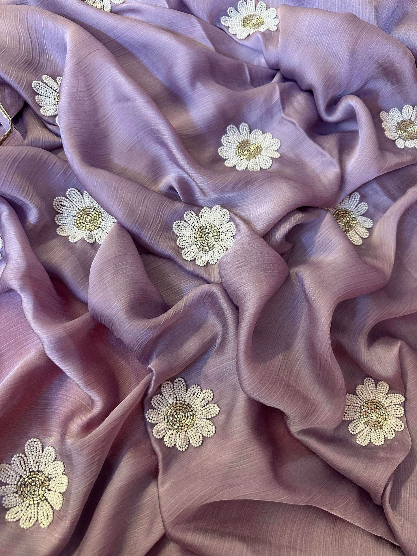 Lavender Daisy Saree - Ensembles