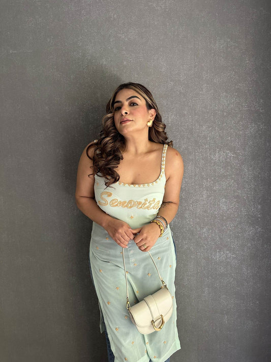 Senorita Pastel Green Kurta - Ensembles