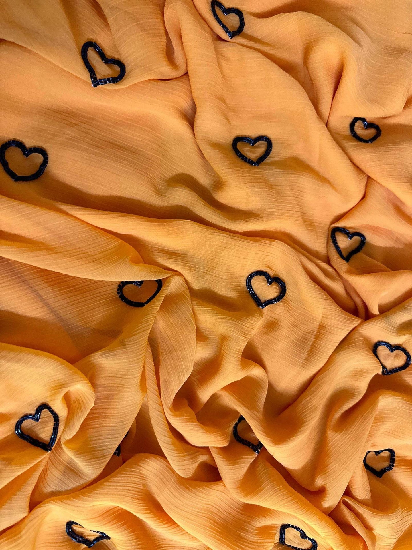 Tangerine Heart Saree - Ensembles