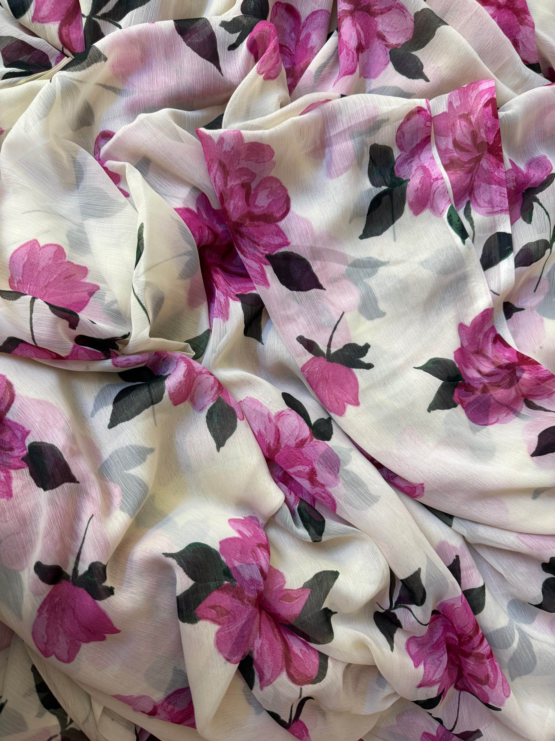 Blooming blush saree - Ensembles