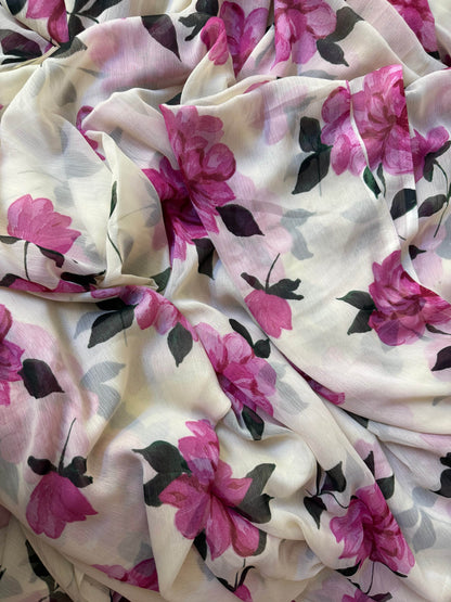 Blooming blush saree - Ensembles