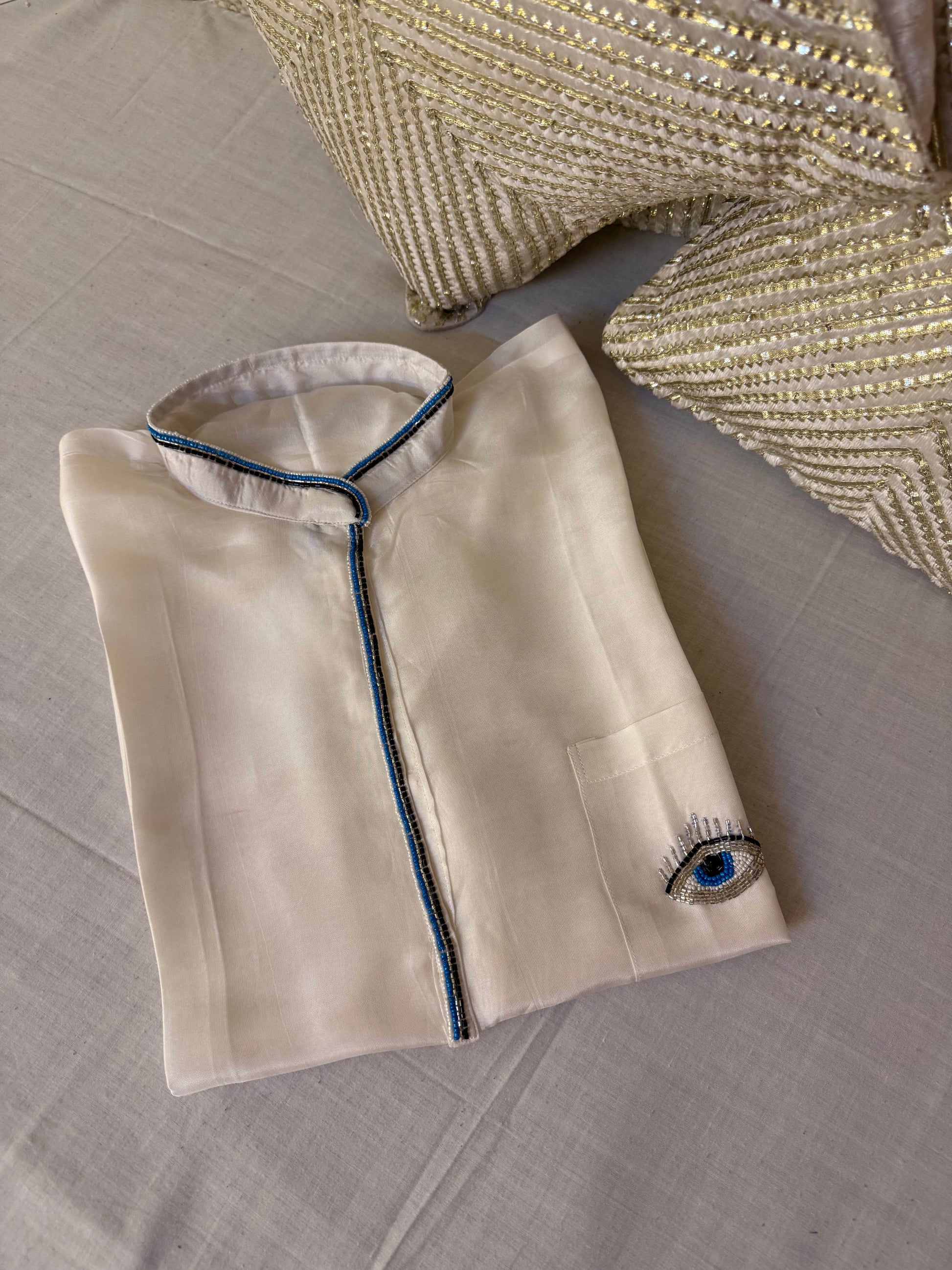 Evil eye men’s kurta - Ensembles