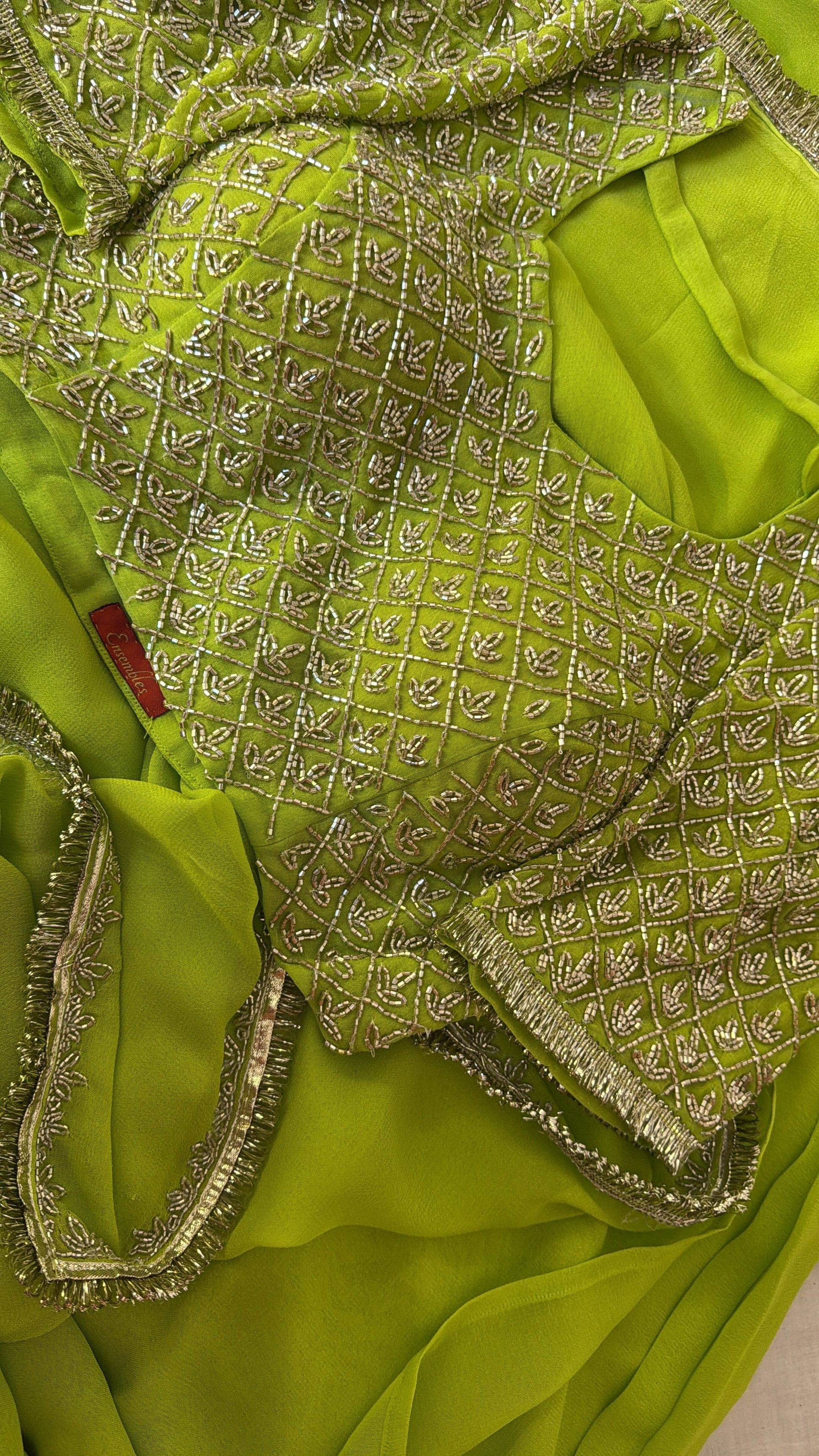 Hariyali Noor Saree & Blouse - Ensembles