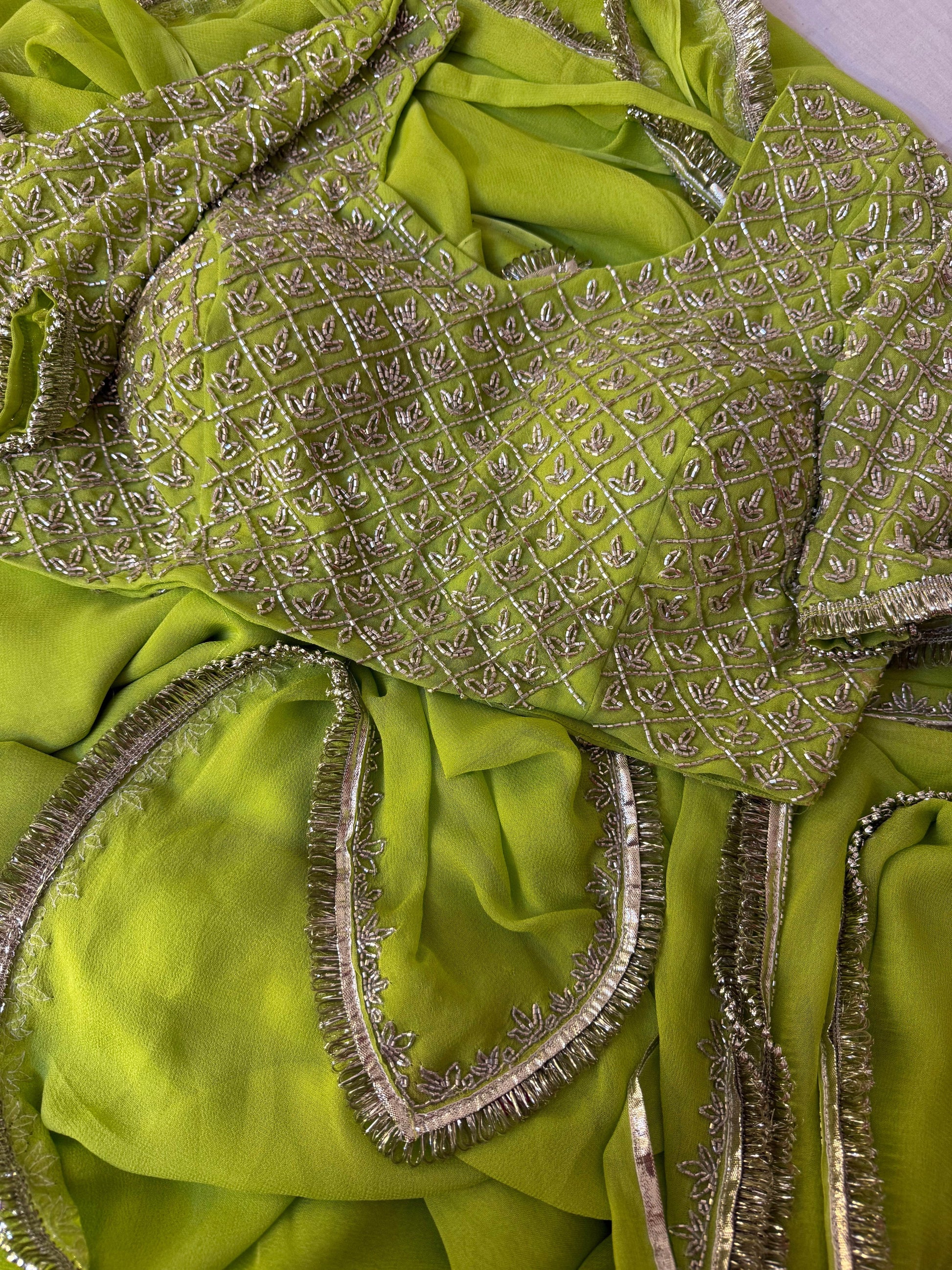 Hariyali Noor Saree & Blouse - Ensembles