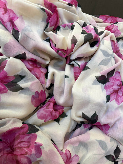 Blooming blush saree - Ensembles