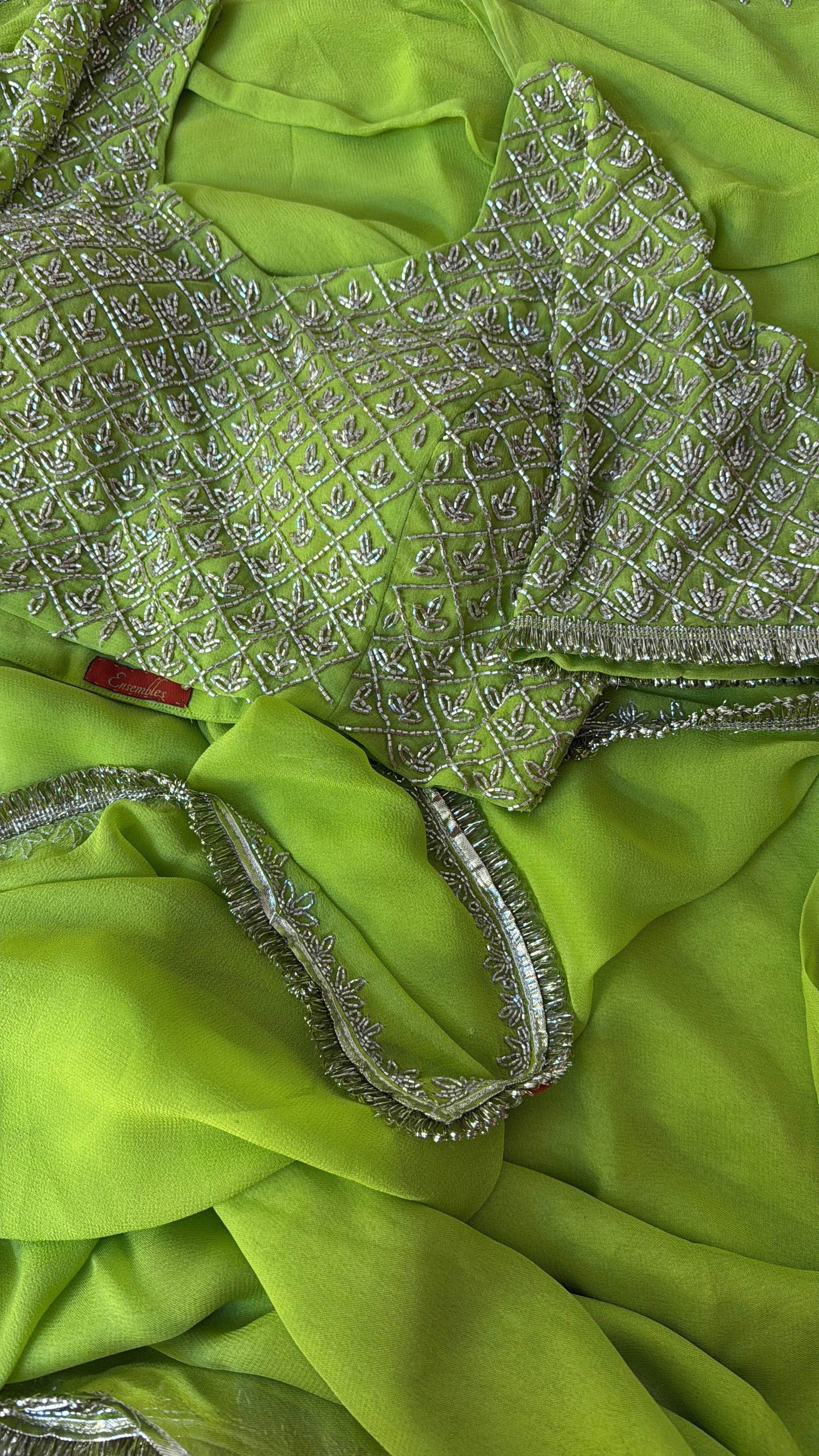 Hariyali Noor Saree & Blouse - Ensembles