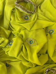 Evil eye saree