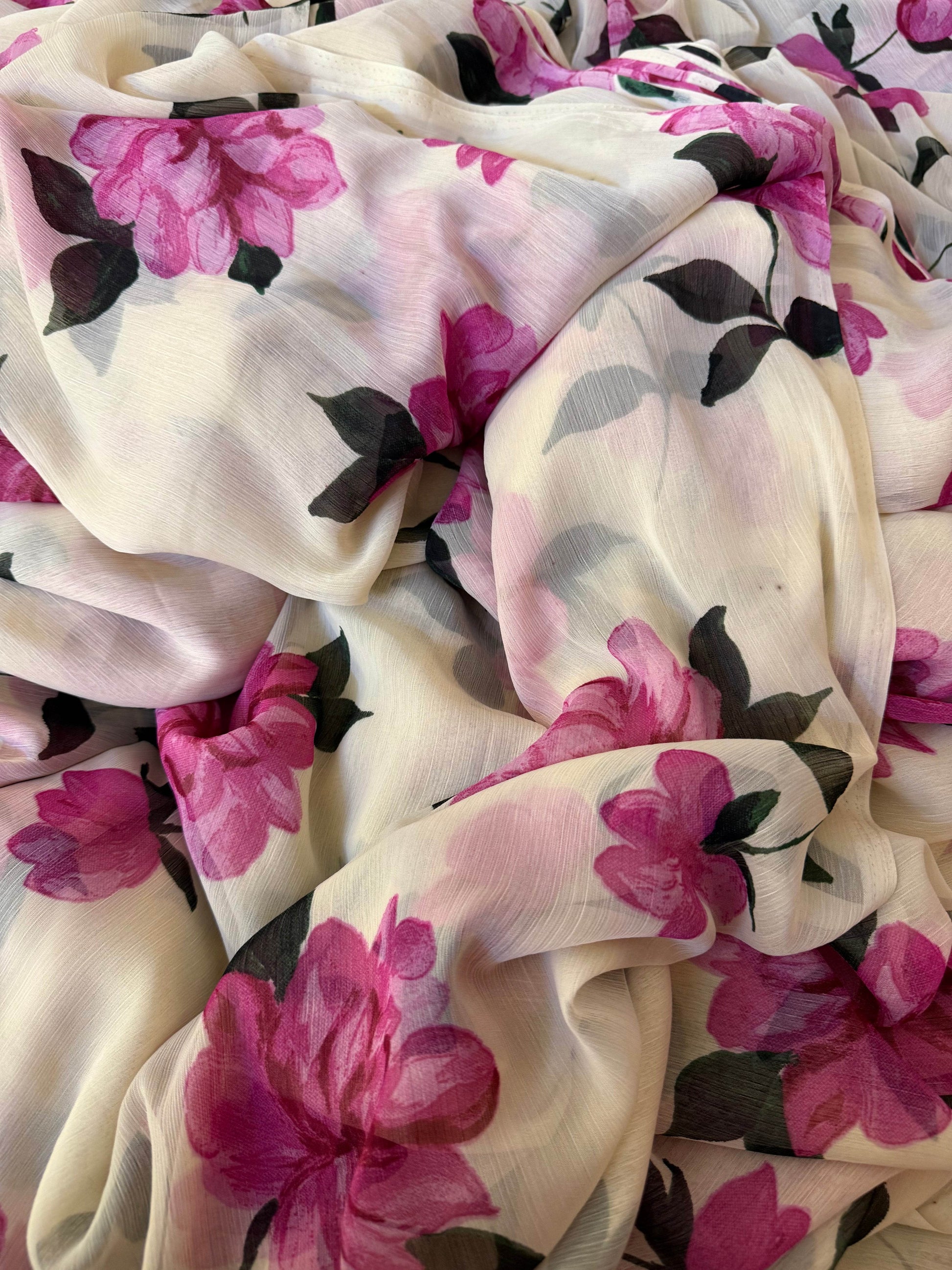 Blooming blush saree - Ensembles
