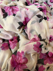 Blooming blush saree