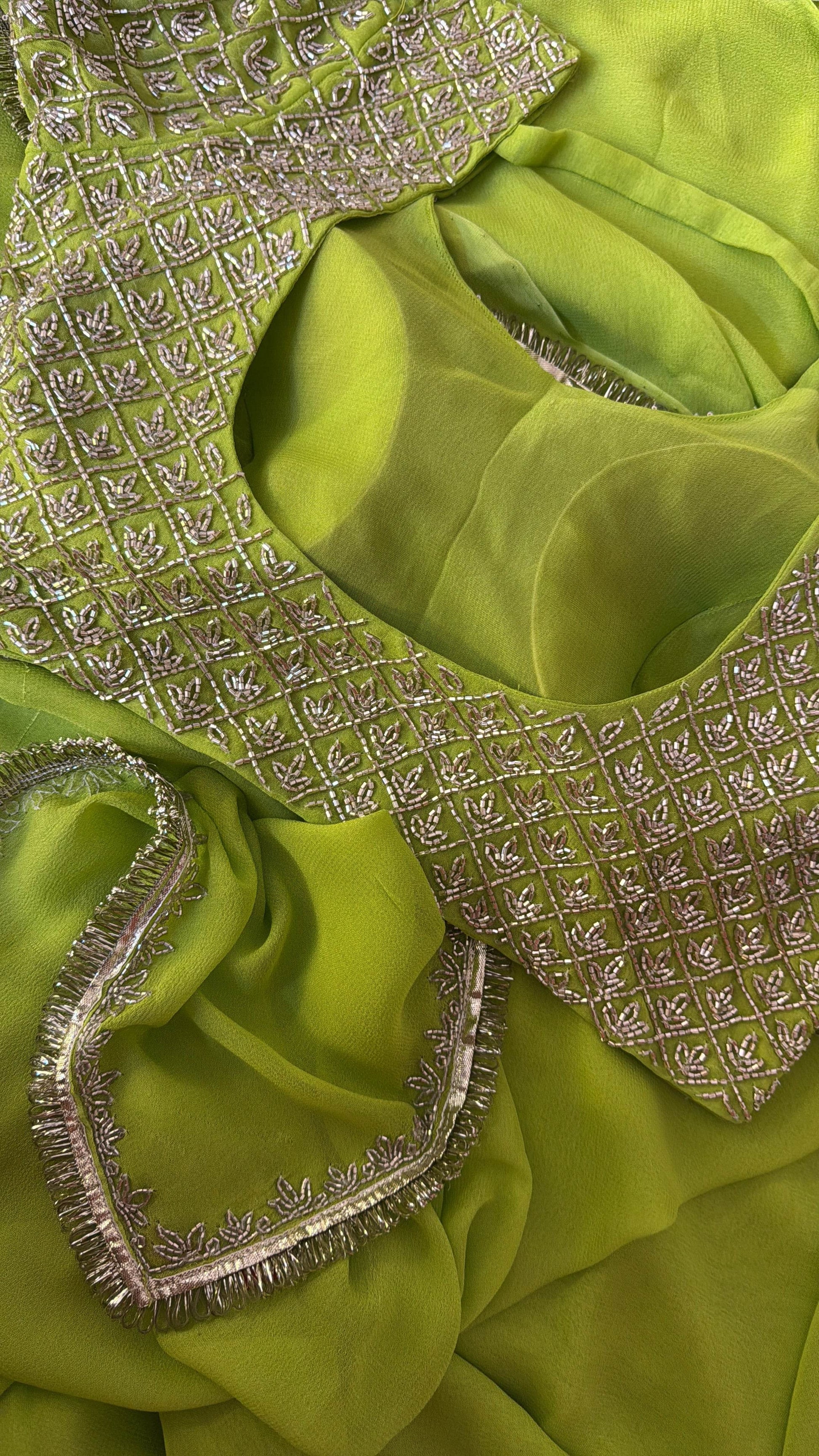 Hariyali Noor Saree & Blouse - Ensembles