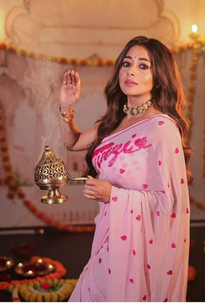 Dreamy Pink Saree - Ensembles