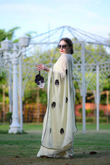 Boss Lady Yellow Georgette Saree - Ensembles