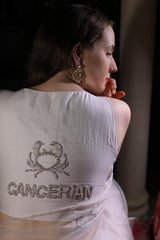 Cancerian Blouse – Hand-Embroidered Zodiac Elegance - Ensembles
