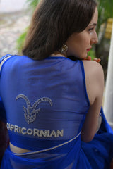 Capricorn Blouse – Hand-Embroidered Zodiac Elegance - Ensembles