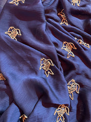 Fish Blue Saree - Ensembles