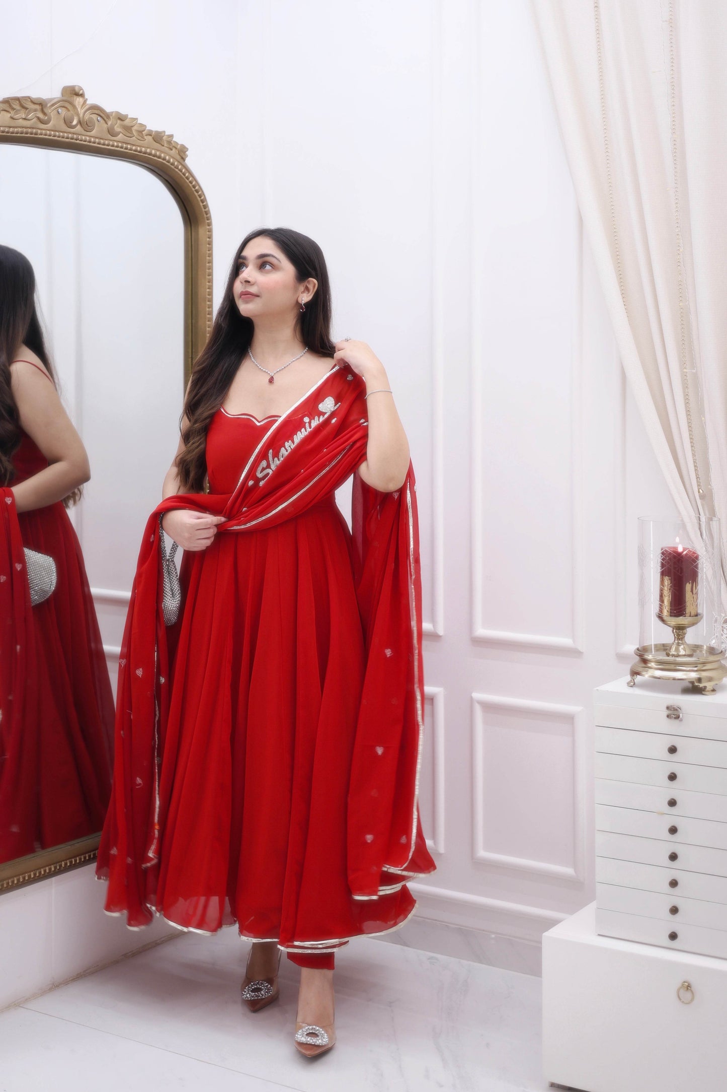 Red Romance Suit Set - Ensembles