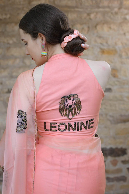 Leo Blouse – Hand-Embroidered Zodiac Elegance - Ensembles