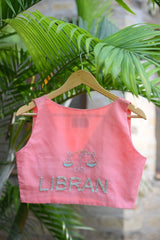 Libra Blouse – Hand-Embroidered Zodiac Elegance - Ensembles