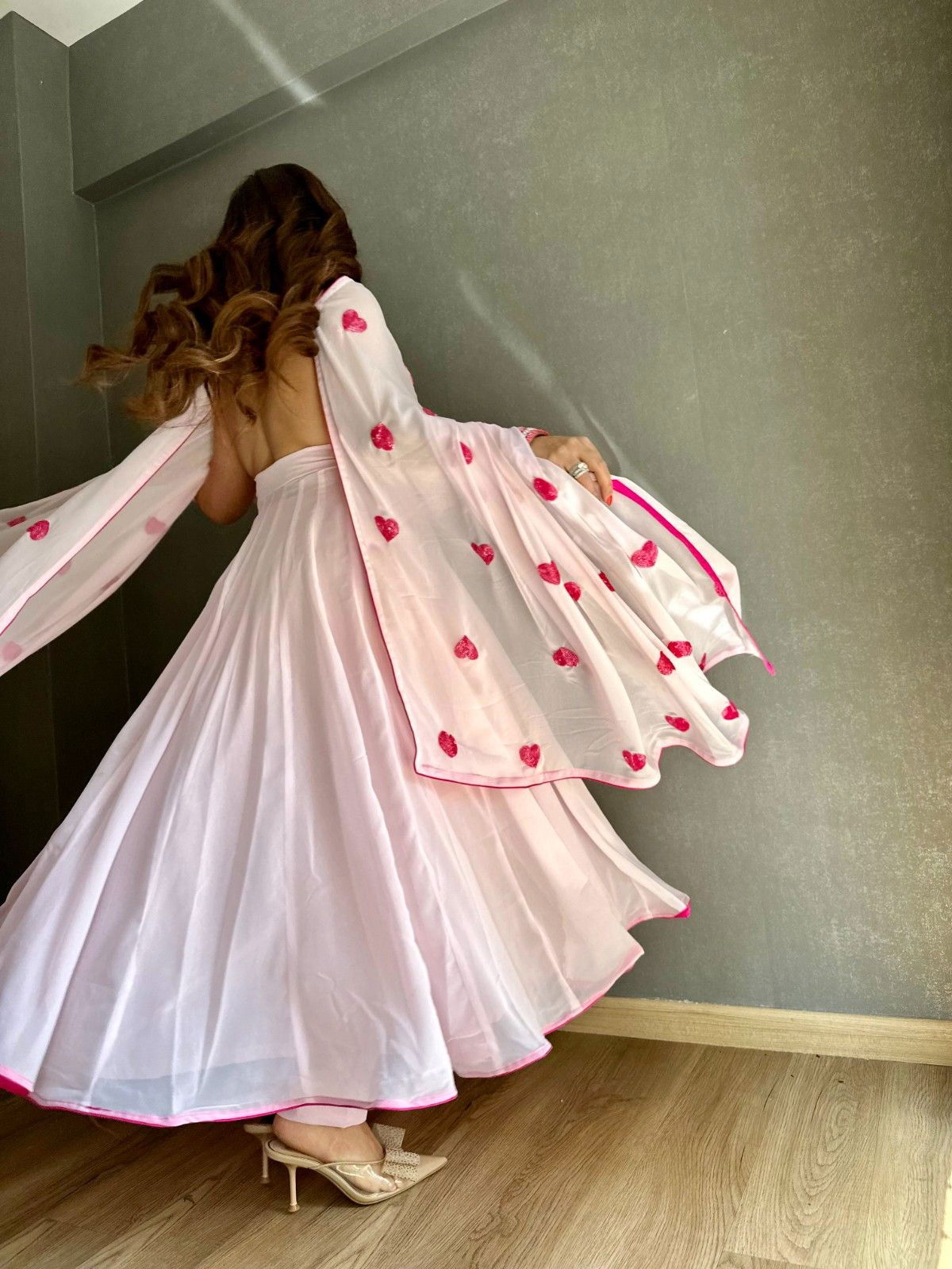 Pink Heart Suit Set - Ensembles