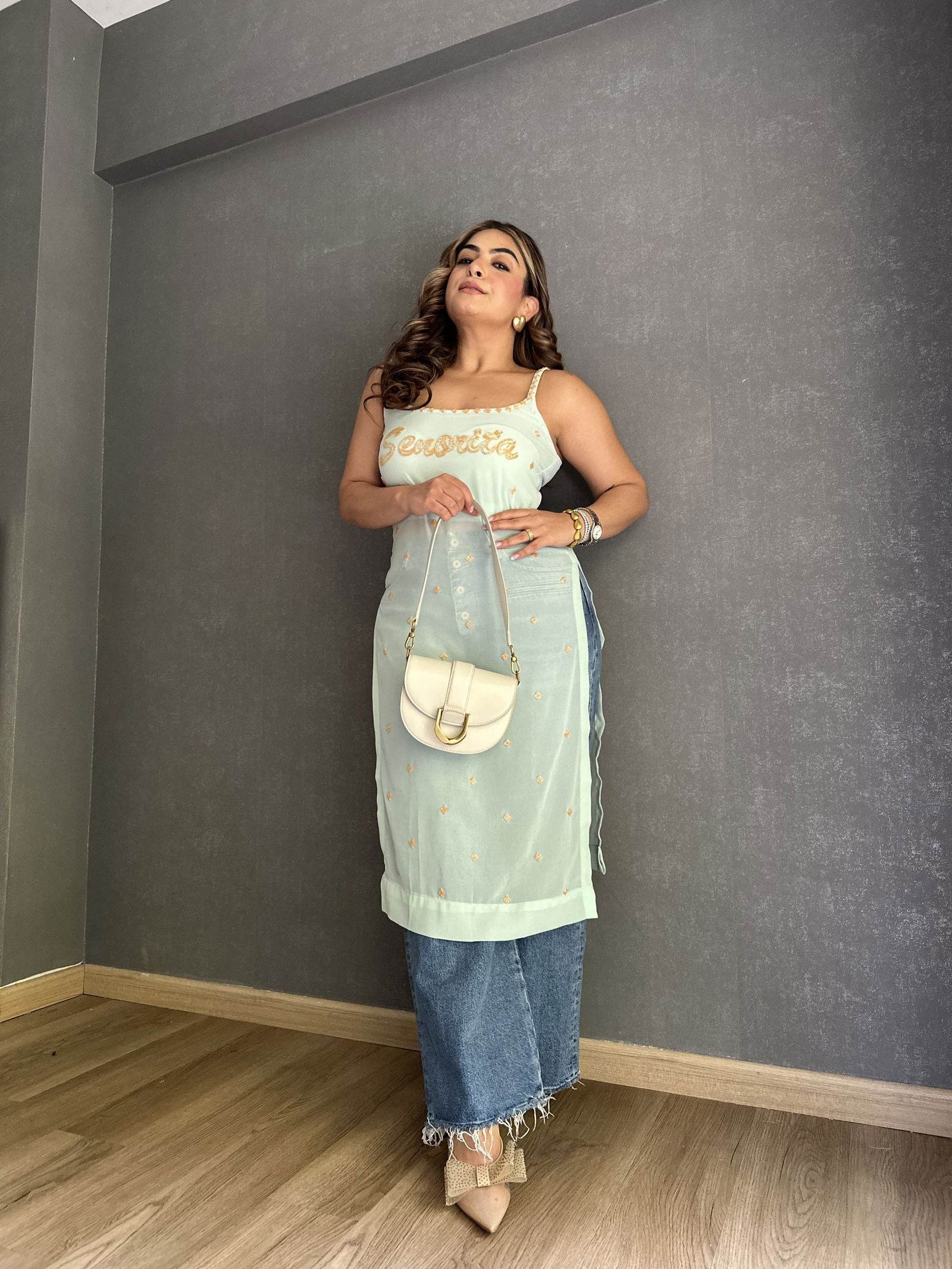 Senorita Pastel Green Kurta - Ensembles